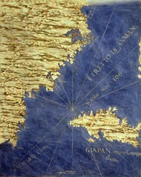 Carte du Japon du XVIe siècle, de la « Sala delle Carte Geografiche » (salle des cartes géographiques), 1575